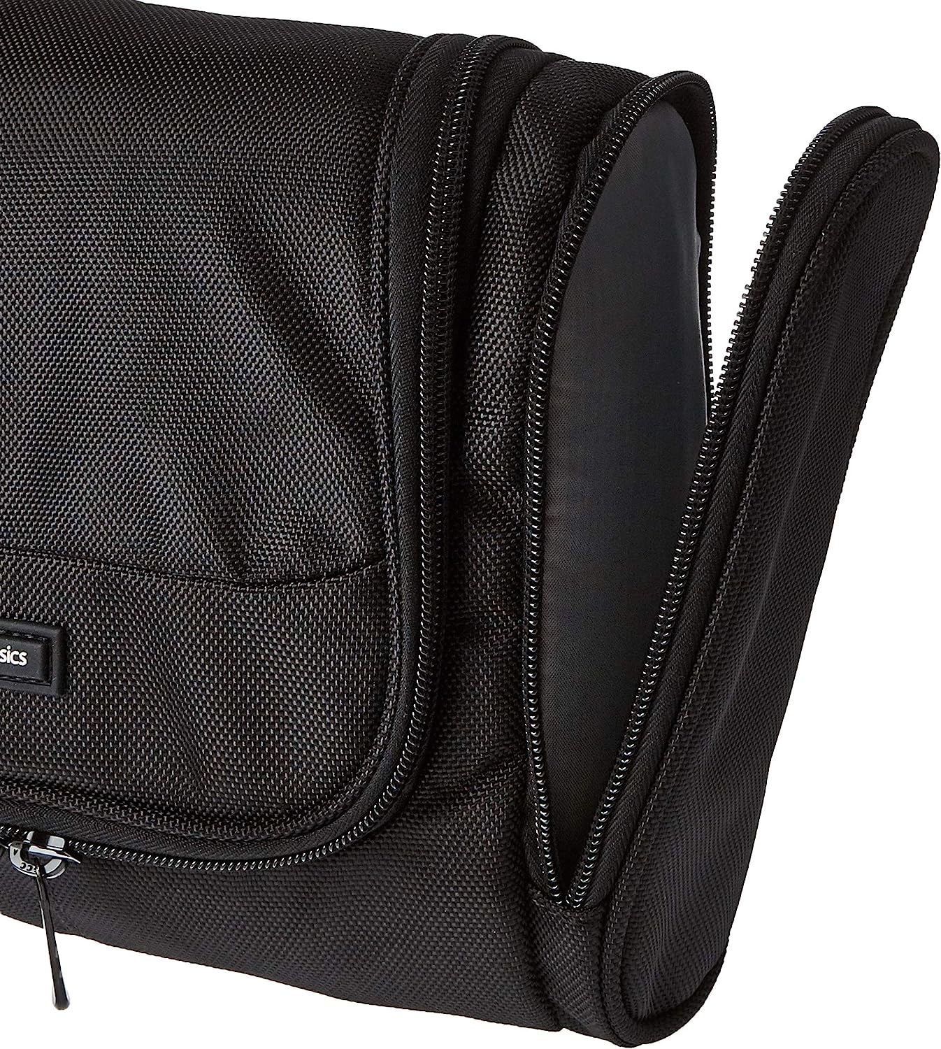 Basics Hanging, Travel Toiletry Bag Organizer, Shower Dopp Kit, Black - Image 4